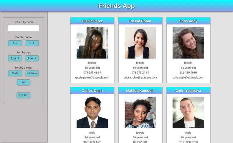 Friends app